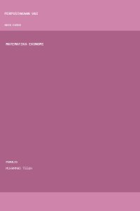 Image of Matematika Ekonomi