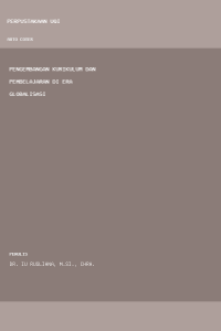 Image of Pengembangan kurikulum dan pembelajaran di era globalisasi