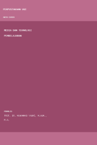 Image of Media dan teknologi pembelajaran