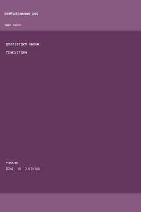 Image of Statistika untuk penelitian