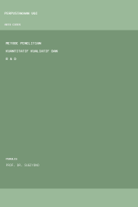 Image of Metode penelitian kuantitatif kualiatif dan R & D