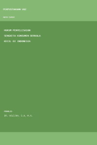 Image of Hukum penyelesaian sengketa konsumen berkala kecil di indonesia