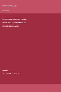 Image of Pendidikan kewarganegaraan dalam rangka pengembangan kepribadian bangsa