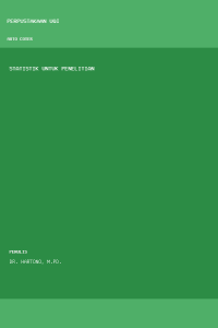 Image of Statistik untuk penelitian