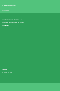 Image of Perekonomian Indonesia Penerapan Beberapa Teori Ekonomi