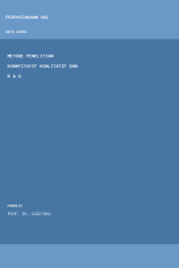 Image of Metode penelitian kuantitatif kualitatif dan R & D