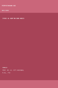 Image of Studi al-qur'an dan hadis