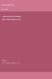 Image of Pendidikan dan bimbingan anak berkebutuhan khusus