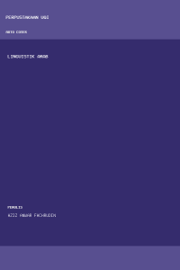 Image of Linguistik arab