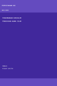 Image of Pengembangan Kurikulum Pendidikan Agama Islam