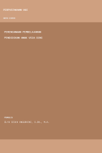 Image of Perencanaan pembelajaran pendidikan anak usia dini