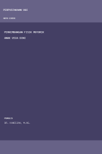 Image of Perkembangan fisik motorik anak usia dini