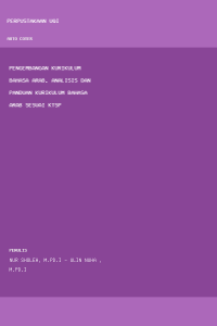 Image of Pengembangan Kurikulum Bahasa Arab, Analisis dan Panduan Kurikulum Bahasa Arab Sesuai KTSP