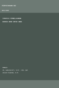 Image of Strategi Pembelajaran Bahasa Arab Untuk Anak