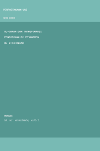 Image of Al-Quran  dan Transformasi Pendidikan  di Pesantren Al-Ittifaqiah