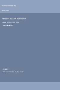 Image of Merdeka belajar pendidikan anak usia dini dan implementasi