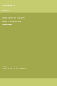 Image of Metode Permainan-Permainan Edukatif Dalam Belajar Bahasa Arab