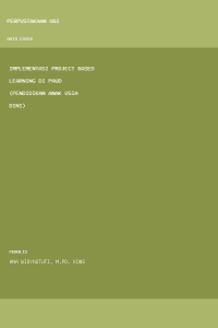 Image of Implementasi project based learning di PAUD (pendidikan anak usia dini)