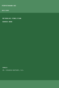 Image of Metodologi penelitian bahasa arab