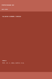 Image of Falsafah ekonomi syariah