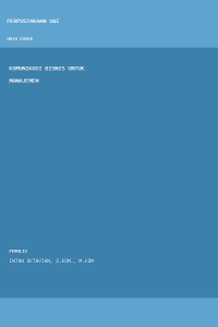 Image of Komunikasi bisnis untuk manajemen