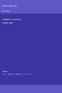Image of Pengantar Linguistik Bahasa Arab