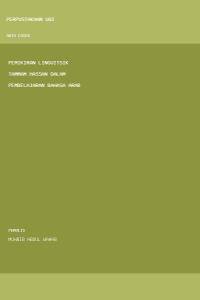 Image of Pemikiran Linguitsik Tammam Hassan Dalam Pembelajaran Bahasa Arab
