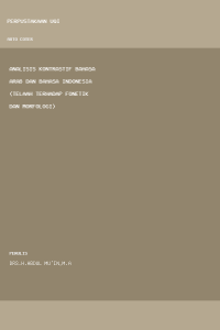 Image of Analisis Kontrastif Bahasa Arab dan Bahasa Indonesia (Telaah Terhadap Fonetik dan Morfologi)