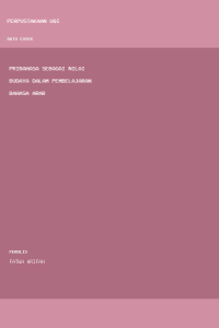 Image of Pribahasa Sebagai Nilai Budaya Dalam Pembelajaran Bahasa Arab