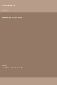 Image of Metodologi Kritik Hadis