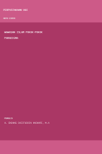 Image of Wawasan Islam Pokok-Pokok Paradigma