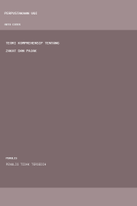 Image of Teori Komprehensip Tentang Zakat dan Pajak