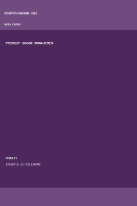 Image of Prinsip Dasar Manajemen