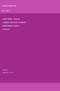 Image of Pasar Modal Syariah (Sarana Investasi Keuangan Berdasarkan Prinsip Syariah)