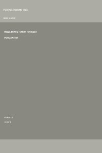 Image of Manajemen Umum Sebuah Pengantar