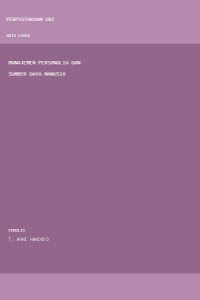 Image of Manajemen Personalia dan Sumber Daya Manusia