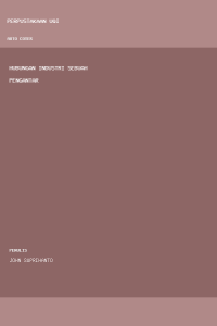 Image of Hubungan Industri Sebuah Pengantar