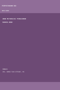 Image of Arab Metodologi Pengajaran Bahasa Arab