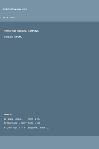 Image of struktur bahasa lampung dialek abung