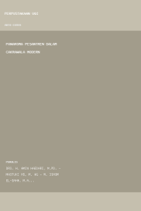 Image of panaroma pesantren dalam cakrawala modern