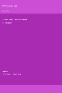 Image of 3 seni yang lupa diajarkan di sekolah