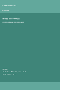 Image of Metode dan Strategi Pembelajaran Bahasa Arab