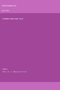 Image of pedoman penulisan tesis