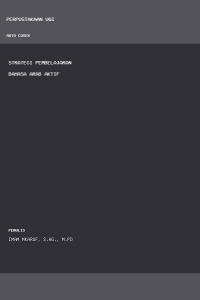 Image of Strategi Pembelajaran Bahasa Arab Aktif