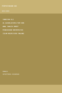 Image of tarbiyah uli al-albab:dzikr,fikr dan amal shaleh onsep pendidikan universitas islam negri(UIN) malang