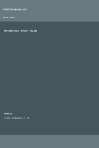 Image of metodelogi study islam