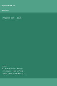 Image of INTEGRASI SINS - ISLAM