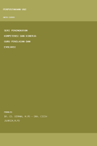 Image of seri peningkatan kompetensi dan kinerja guru PENILAIAN DAN EVOLUASI