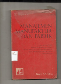 Image of Manajemen Manufaktur dan Pabrik