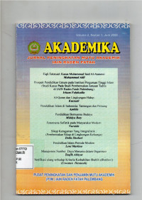 Image of Akademika Jurnal Peningkatan Mutu Akademik IAIN Raden Fatah